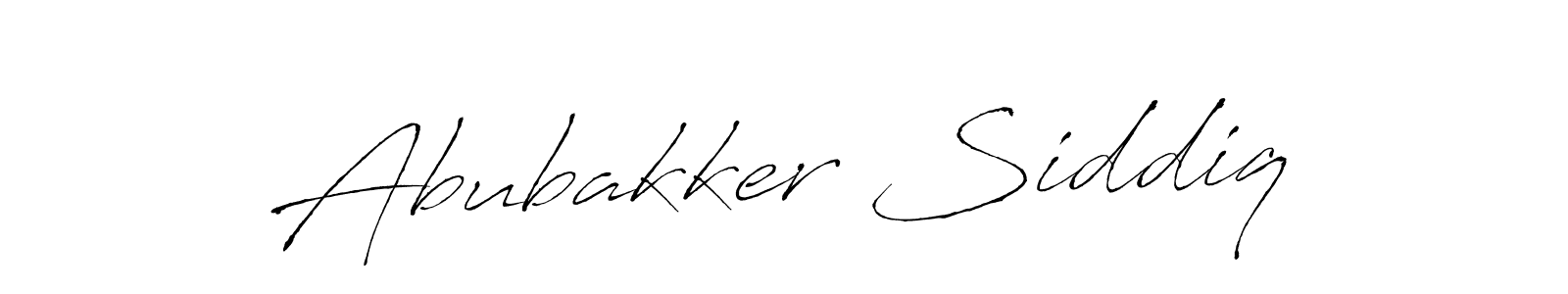 Design your own signature with our free online signature maker. With this signature software, you can create a handwritten (Antro_Vectra) signature for name Abubakker Siddiq. Abubakker Siddiq signature style 6 images and pictures png