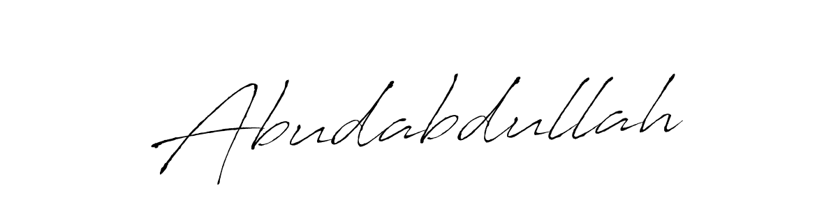 Use a signature maker to create a handwritten signature online. With this signature software, you can design (Antro_Vectra) your own signature for name Abudabdullah. Abudabdullah signature style 6 images and pictures png