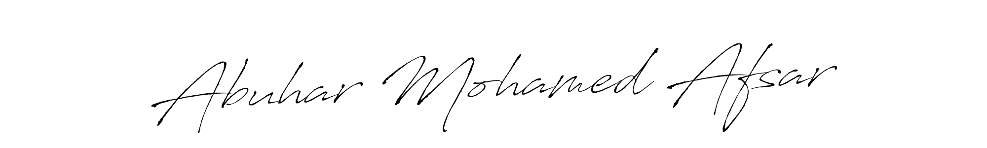 Antro_Vectra is a professional signature style that is perfect for those who want to add a touch of class to their signature. It is also a great choice for those who want to make their signature more unique. Get Abuhar Mohamed Afsar name to fancy signature for free. Abuhar Mohamed Afsar signature style 6 images and pictures png