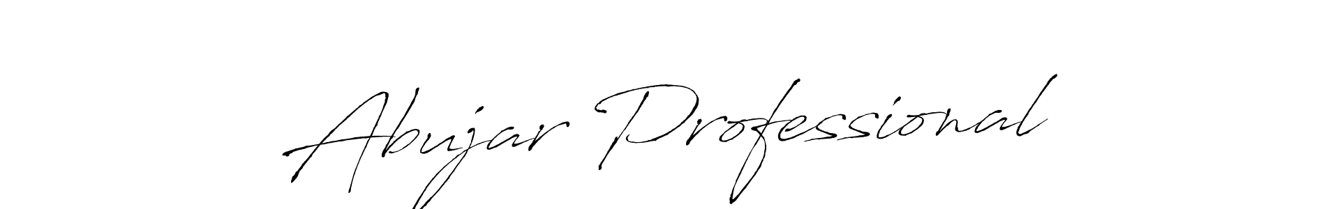Design your own signature with our free online signature maker. With this signature software, you can create a handwritten (Antro_Vectra) signature for name Abujar Professional. Abujar Professional signature style 6 images and pictures png