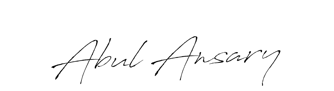 Abul Ansary stylish signature style. Best Handwritten Sign (Antro_Vectra) for my name. Handwritten Signature Collection Ideas for my name Abul Ansary. Abul Ansary signature style 6 images and pictures png
