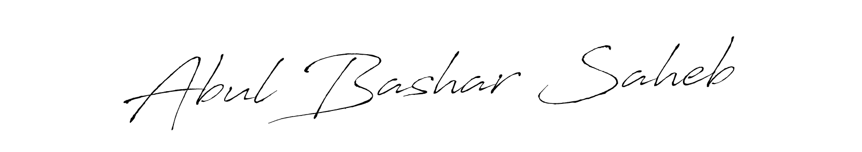 The best way (Antro_Vectra) to make a short signature is to pick only two or three words in your name. The name Abul Bashar Saheb include a total of six letters. For converting this name. Abul Bashar Saheb signature style 6 images and pictures png