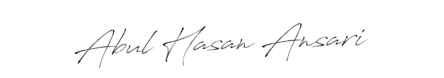 Make a beautiful signature design for name Abul Hasan Ansari. With this signature (Antro_Vectra) style, you can create a handwritten signature for free. Abul Hasan Ansari signature style 6 images and pictures png