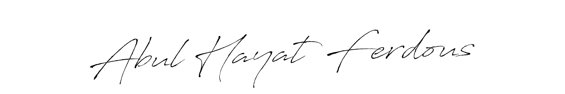 Make a short Abul Hayat Ferdous signature style. Manage your documents anywhere anytime using Antro_Vectra. Create and add eSignatures, submit forms, share and send files easily. Abul Hayat Ferdous signature style 6 images and pictures png