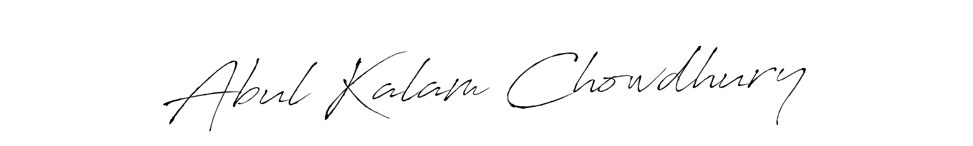 Use a signature maker to create a handwritten signature online. With this signature software, you can design (Antro_Vectra) your own signature for name Abul Kalam Chowdhury. Abul Kalam Chowdhury signature style 6 images and pictures png