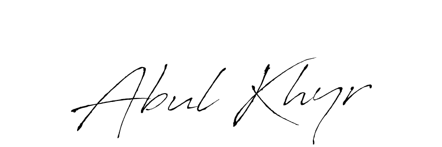 Use a signature maker to create a handwritten signature online. With this signature software, you can design (Antro_Vectra) your own signature for name Abul Khyr. Abul Khyr signature style 6 images and pictures png