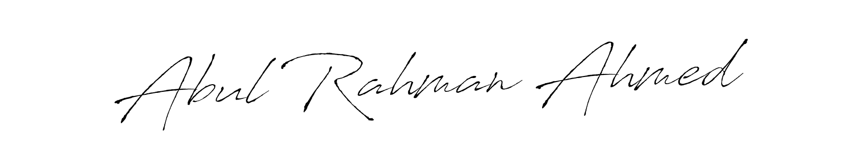 Use a signature maker to create a handwritten signature online. With this signature software, you can design (Antro_Vectra) your own signature for name Abul Rahman Ahmed. Abul Rahman Ahmed signature style 6 images and pictures png