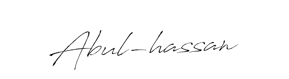 Create a beautiful signature design for name Abul-hassan. With this signature (Antro_Vectra) fonts, you can make a handwritten signature for free. Abul-hassan signature style 6 images and pictures png