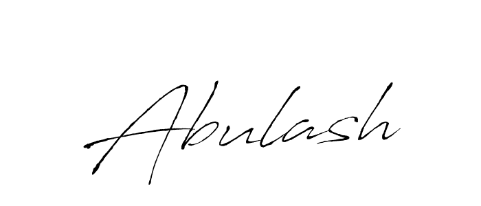 Design your own signature with our free online signature maker. With this signature software, you can create a handwritten (Antro_Vectra) signature for name Abulash. Abulash signature style 6 images and pictures png
