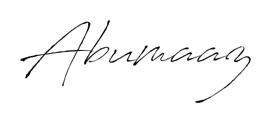 Give your name Abumaaz an exquisite flair with the Antro_Vectra script font. Ideal for contracts, resumes, and formal letterheads. Abumaaz signature style 6 images and pictures png