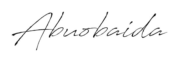 If you are searching for the best signature style for your name Abuobaida, here we have designed multiple signature styles using Antro_Vectra. Abuobaida signature style 6 images and pictures png