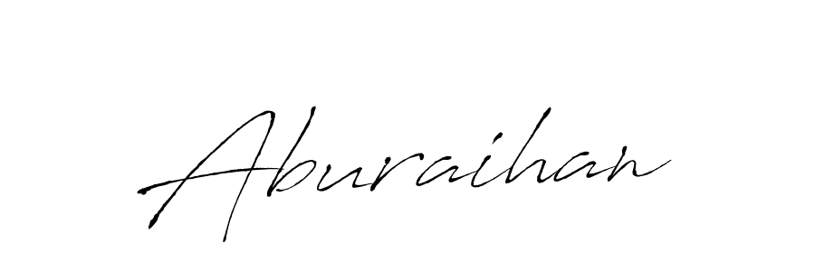 How to make Aburaihan name signature. Use Antro_Vectra style for creating short signs online. This is the latest handwritten sign. Aburaihan signature style 6 images and pictures png