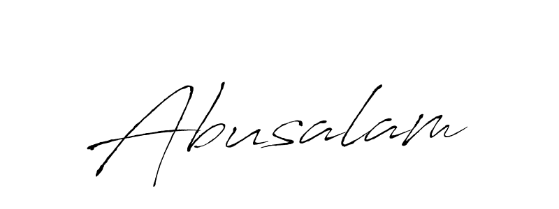 Create a beautiful signature design for name Abusalam. With this signature (Antro_Vectra) fonts, you can make a handwritten signature for free. Abusalam signature style 6 images and pictures png