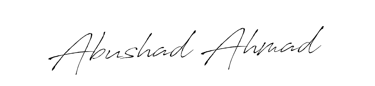 Create a beautiful signature design for name Abushad Ahmad. With this signature (Antro_Vectra) fonts, you can make a handwritten signature for free. Abushad Ahmad signature style 6 images and pictures png