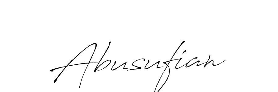 How to make Abusufian signature? Antro_Vectra is a professional autograph style. Create handwritten signature for Abusufian name. Abusufian signature style 6 images and pictures png