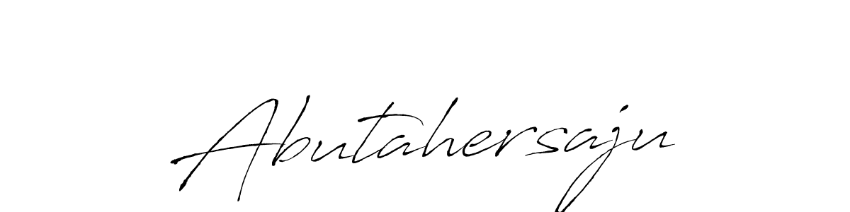 You can use this online signature creator to create a handwritten signature for the name Abutahersaju. This is the best online autograph maker. Abutahersaju signature style 6 images and pictures png