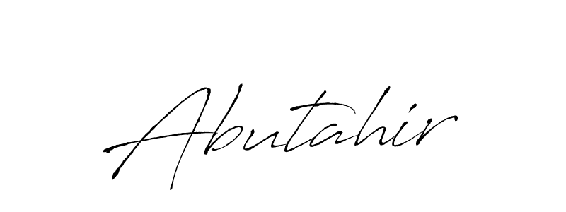 Make a beautiful signature design for name Abutahir. With this signature (Antro_Vectra) style, you can create a handwritten signature for free. Abutahir signature style 6 images and pictures png