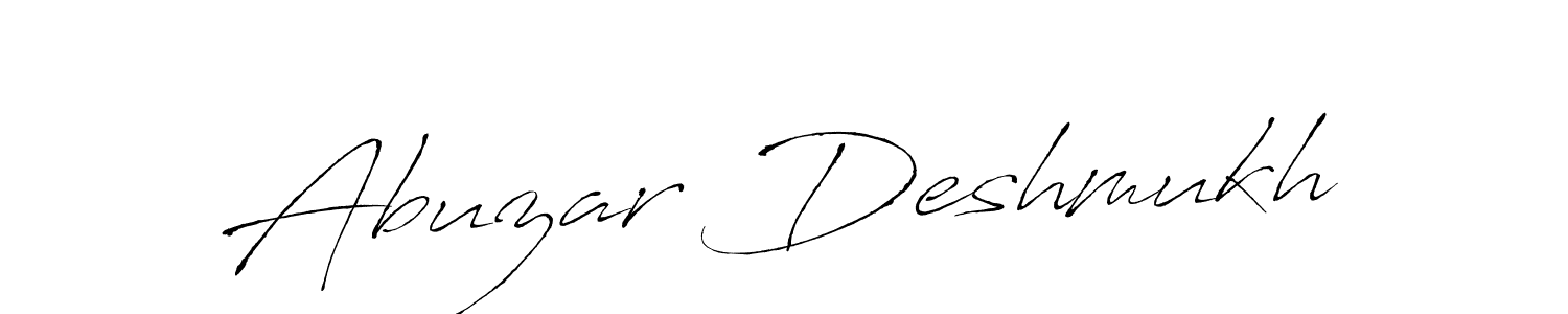 Also we have Abuzar Deshmukh name is the best signature style. Create professional handwritten signature collection using Antro_Vectra autograph style. Abuzar Deshmukh signature style 6 images and pictures png