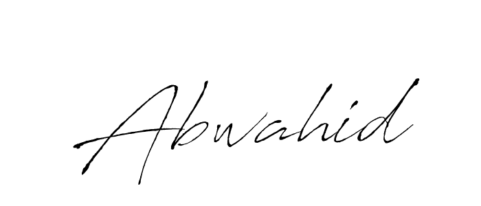 How to make Abwahid signature? Antro_Vectra is a professional autograph style. Create handwritten signature for Abwahid name. Abwahid signature style 6 images and pictures png