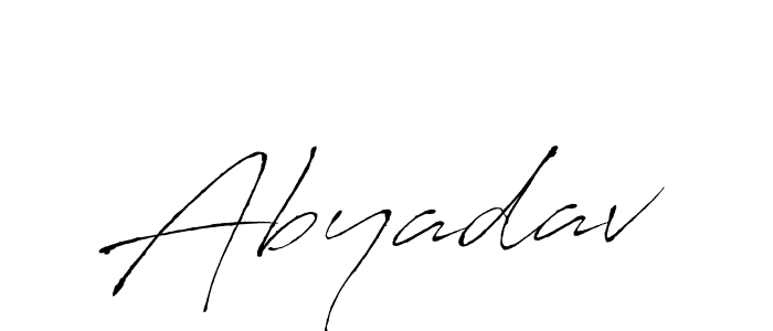 Design your own signature with our free online signature maker. With this signature software, you can create a handwritten (Antro_Vectra) signature for name Abyadav. Abyadav signature style 6 images and pictures png