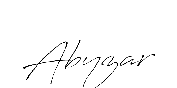 Make a beautiful signature design for name Abyzar. With this signature (Antro_Vectra) style, you can create a handwritten signature for free. Abyzar signature style 6 images and pictures png