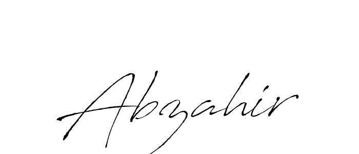 Antro_Vectra is a professional signature style that is perfect for those who want to add a touch of class to their signature. It is also a great choice for those who want to make their signature more unique. Get Abzahir name to fancy signature for free. Abzahir signature style 6 images and pictures png