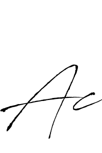 Ac stylish signature style. Best Handwritten Sign (Antro_Vectra) for my name. Handwritten Signature Collection Ideas for my name Ac. Ac signature style 6 images and pictures png