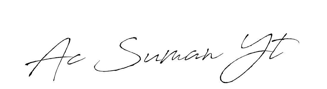 Make a short Ac Suman Yt signature style. Manage your documents anywhere anytime using Antro_Vectra. Create and add eSignatures, submit forms, share and send files easily. Ac Suman Yt signature style 6 images and pictures png