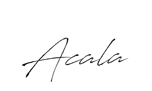 Make a beautiful signature design for name Acala. With this signature (Antro_Vectra) style, you can create a handwritten signature for free. Acala signature style 6 images and pictures png