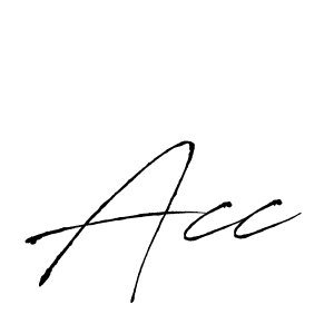 You should practise on your own different ways (Antro_Vectra) to write your name (Acc) in signature. don't let someone else do it for you. Acc signature style 6 images and pictures png