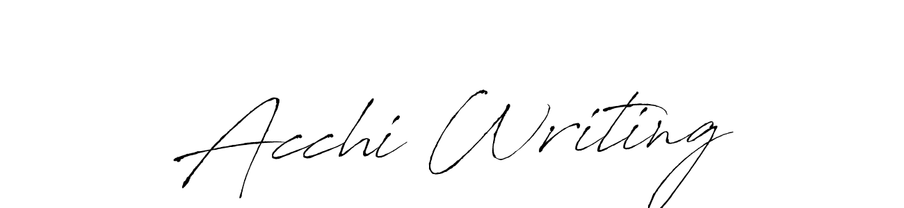 Create a beautiful signature design for name Acchi Writing. With this signature (Antro_Vectra) fonts, you can make a handwritten signature for free. Acchi Writing signature style 6 images and pictures png