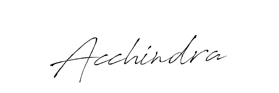 Also we have Acchindra name is the best signature style. Create professional handwritten signature collection using Antro_Vectra autograph style. Acchindra signature style 6 images and pictures png