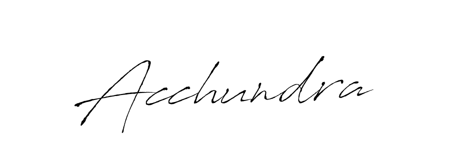 Make a beautiful signature design for name Acchundra. With this signature (Antro_Vectra) style, you can create a handwritten signature for free. Acchundra signature style 6 images and pictures png