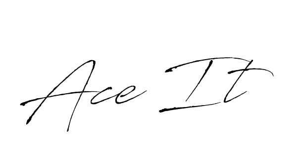 How to make Ace It signature? Antro_Vectra is a professional autograph style. Create handwritten signature for Ace It name. Ace It signature style 6 images and pictures png