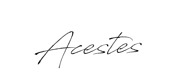 Make a beautiful signature design for name Acestes. With this signature (Antro_Vectra) style, you can create a handwritten signature for free. Acestes signature style 6 images and pictures png