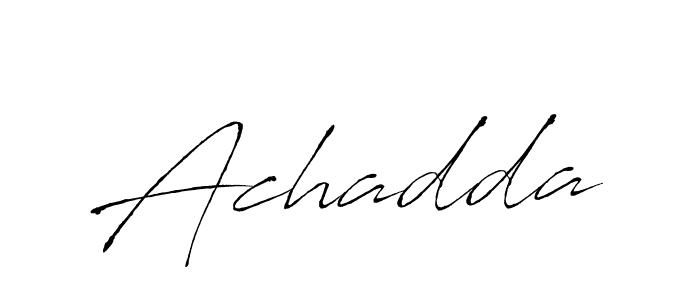 Make a beautiful signature design for name Achadda. With this signature (Antro_Vectra) style, you can create a handwritten signature for free. Achadda signature style 6 images and pictures png