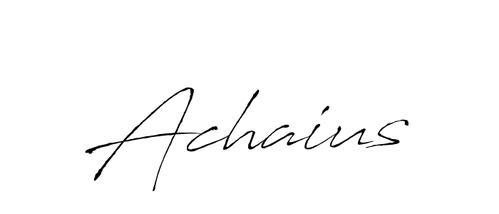 Design your own signature with our free online signature maker. With this signature software, you can create a handwritten (Antro_Vectra) signature for name Achaius. Achaius signature style 6 images and pictures png