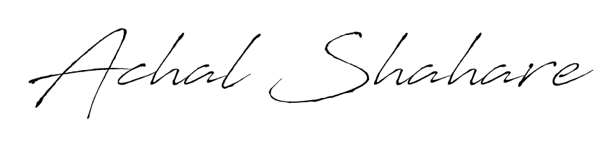 Achieve flawless digital penmanship with Achal Shahare name in Antro_Vectra font. The perfect tool for creating online signatures. Achal Shahare signature style 6 images and pictures png