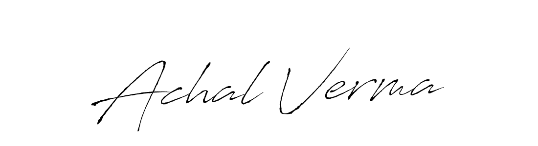 Make a beautiful signature design for name Achal Verma. Use this online signature maker to create a handwritten signature for free. Achal Verma signature style 6 images and pictures png