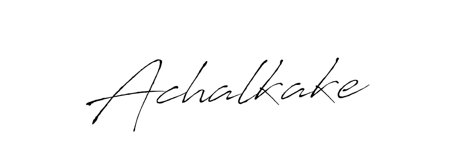 How to make Achalkake signature? Antro_Vectra is a professional autograph style. Create handwritten signature for Achalkake name. Achalkake signature style 6 images and pictures png