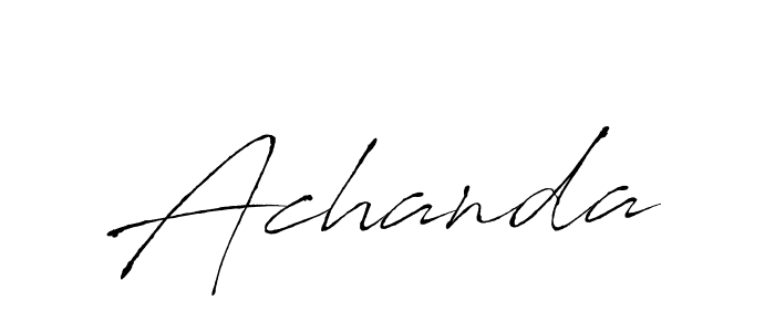 You can use this online signature creator to create a handwritten signature for the name Achanda. This is the best online autograph maker. Achanda signature style 6 images and pictures png