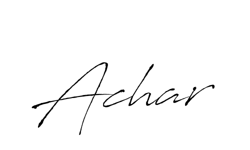 How to make Achar name signature. Use Antro_Vectra style for creating short signs online. This is the latest handwritten sign. Achar signature style 6 images and pictures png