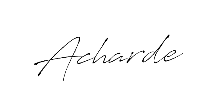 Similarly Antro_Vectra is the best handwritten signature design. Signature creator online .You can use it as an online autograph creator for name Acharde. Acharde signature style 6 images and pictures png