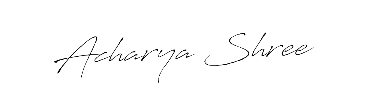 Acharya Shree stylish signature style. Best Handwritten Sign (Antro_Vectra) for my name. Handwritten Signature Collection Ideas for my name Acharya Shree. Acharya Shree signature style 6 images and pictures png