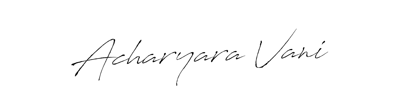 How to make Acharyara Vani signature? Antro_Vectra is a professional autograph style. Create handwritten signature for Acharyara Vani name. Acharyara Vani signature style 6 images and pictures png