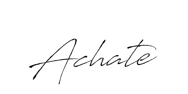 Create a beautiful signature design for name Achate. With this signature (Antro_Vectra) fonts, you can make a handwritten signature for free. Achate signature style 6 images and pictures png