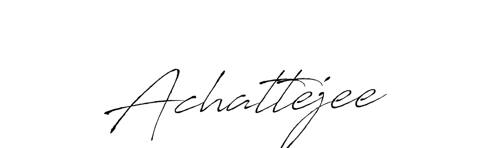 The best way (Antro_Vectra) to make a short signature is to pick only two or three words in your name. The name Achattejee include a total of six letters. For converting this name. Achattejee signature style 6 images and pictures png