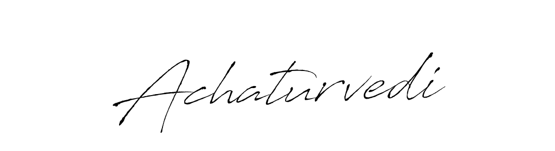 Use a signature maker to create a handwritten signature online. With this signature software, you can design (Antro_Vectra) your own signature for name Achaturvedi. Achaturvedi signature style 6 images and pictures png