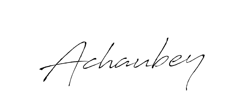 Antro_Vectra is a professional signature style that is perfect for those who want to add a touch of class to their signature. It is also a great choice for those who want to make their signature more unique. Get Achaubey name to fancy signature for free. Achaubey signature style 6 images and pictures png