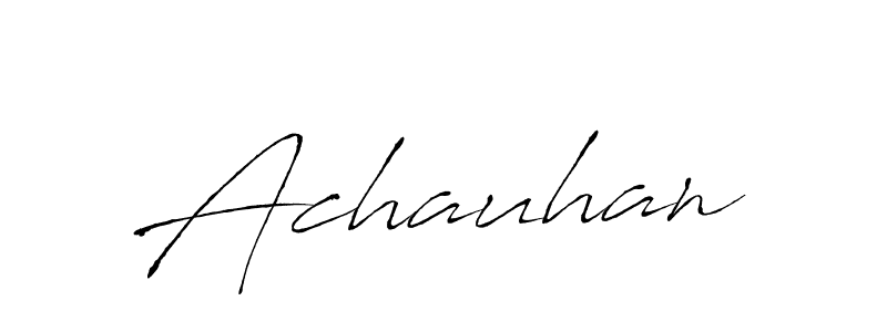 Achauhan stylish signature style. Best Handwritten Sign (Antro_Vectra) for my name. Handwritten Signature Collection Ideas for my name Achauhan. Achauhan signature style 6 images and pictures png